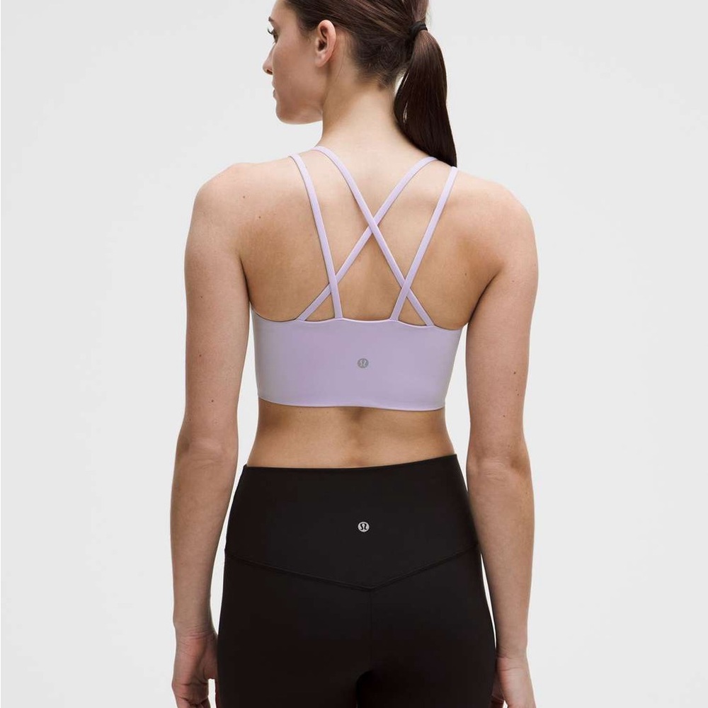 Lululemon Like a Cloud Longline Bra in Lavender Frost: 10 - Picture 2 of 7